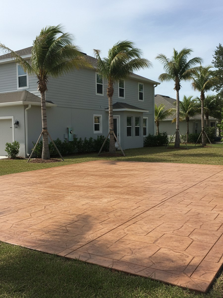 New Look Concrete crew working on a home