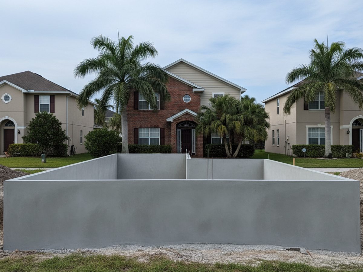 Concrete Patios completed by New Look Concrete in Deltona, FL